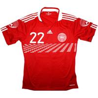 2009-10 Denmark Match Issue Home Shirt #22