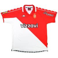 2000-01 Monaco Player Issue Home Shirt XXL