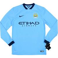 2014-15 Manchester City Home L/S Shirt *w/Tags* L