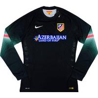 2014-15 Atletico Madrid Player Issue GK Black Shirt *w/Tags* XL