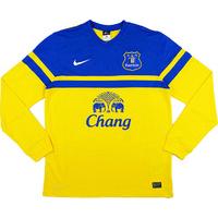 2013-14 Everton Away L/S Shirt (Excellent) S