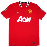 2011 12 manchester united home shirt excellent l