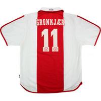 2000-01 Ajax Centenary Home Shirt Gronkjaer #11 (Excellent) XL