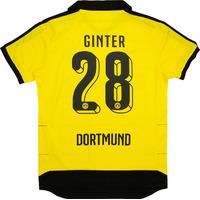 2015-16 Dortmund Home Shirt Ginter #28 *w/Tags*