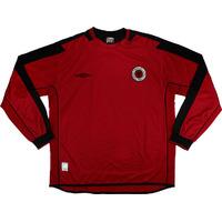 2004 06 albania home ls shirt excellent xl