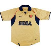 2001 02 arsenal away shirt excellent xxl