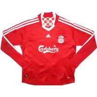 2008-10 Liverpool Home L/S Shirt (Very Good) M.Boys