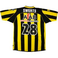2006-07 Vitesse Match Issue Home Shirt Swerts #28
