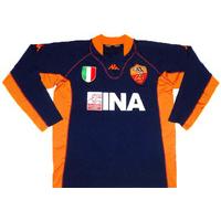 2001 02 roma third ls shirt very good xl