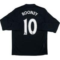 2009-10 Manchester United Away L/S Shirt Rooney #10 (Excellent) M