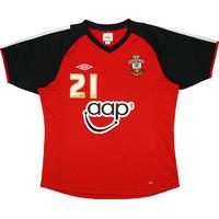 2010-11 Southampton Player Issue Training Shirt #21 (Holmes) (Excellent) L