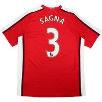 2008 10 arsenal home shirt sagna 3 excellent l