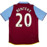 2012-13 Aston Villa Home Shirt Benteke #20 *w/Tags* L