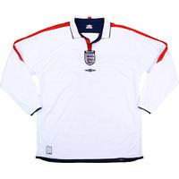 2003-05 England Home L/S Shirt (Excellent) XL