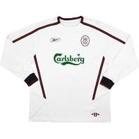 2003 04 liverpool away ls shirt very good xl