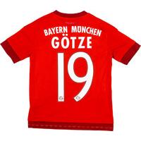 2015-16 Bayern Munich Home Shirt Götze #19 *As New* S.Boys