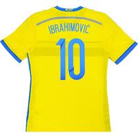 2014-15 Sweden Player Issue Adizero Home Shirt Ibrahimovi? #10 *w/Tags*