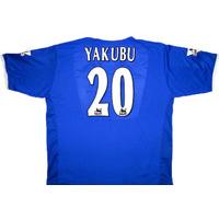 2004-05 Portsmouth Match Issue \'Signed\' Home Shirt Yakubu #20