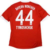 2009-10 Bayern Munich \'Signed\' Match Issue Home Shirt Tymoshchuk #44