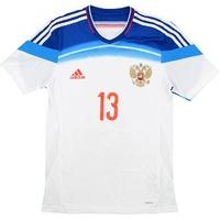 2014-15 Russia Match Worn Away Shirt #13