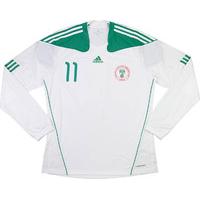 2010-11 Nigeria Match Issue Away L/S Shirt #11