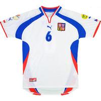 2000 Czech Republic Match Issue European Championship Away Shirt Vl?ek #6 (v Holland)