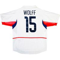 2002 usa match issue home shirt wolff 15 v holland