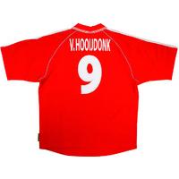 2000-01 Benfica Match Issue Home Shirt v.Hooijdonk #9