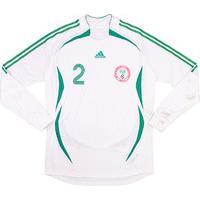 2007 Nigeria Match Worn Away L/S Shirt #2 (Emeghara) v Australia