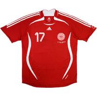2007 Denmark Match Worn Home Shirt #17 (Nordstrand) v Australia