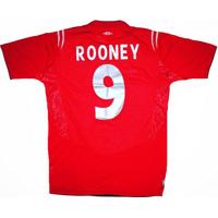 2004-06 England Away Shirt Rooney #9 (Good) L