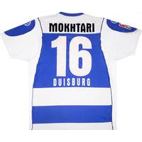 2006-07 MSV Duisburg Match Issue Signed Home Shirt Mokhtari #16