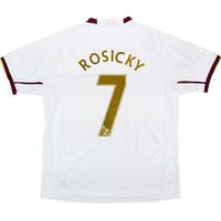 2007 08 arsenal away shirt rosicky 7 very good xxl