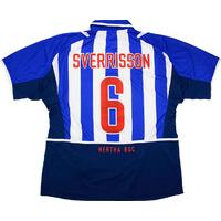 2002-03 Hertha Berlin Home Shirt Sverrisson #6 (Very Good) XL