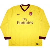 2010-13 Arsenal Away L/S Shirt (Excellent) L