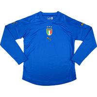 2004-06 Italy Women\'s Player Issue Home L/S Shirt (Very Good) M