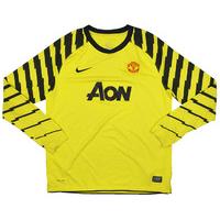 2010-11 Manchester United Yellow GK Shirt (Good) XL.Boys