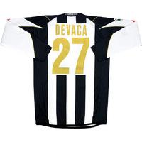 2004-05 Udinese Match Issue Home L/S Shirt Devaca #27