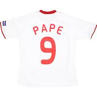 2009 denmark match issue womens european championship away shirt pape  ...