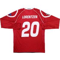 2012-13 FC Nordsjælland Match Worn CL Home L/S Shirt Lorentzen #20 (v Chelsea)