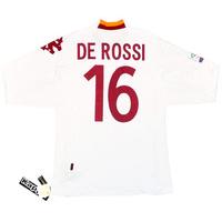 2012-13 Roma Player Issue Away L/S Shirt De Rossi #16 *w/Tags*