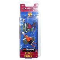 2005-06 Barcelona FT Champs Eto\'o/Valdes Figurine Twin Pack *In Box* 3\