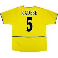 2002-03 Leeds United Away Shirt Radebe #5 (Excellent) XL