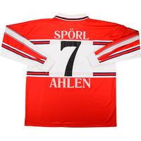 2001-02 Rot-Weiss Ahlen Match Issue Home L/S Shirt Spörl #7