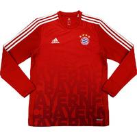 2015-16 Bayern Munich Player Issue Pre-Match Training L/S Shirt (Excellent) M
