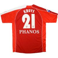 2005-06 Utrecht Match Worn Home Shirt Kruys #21 (v ADO Den Haag)