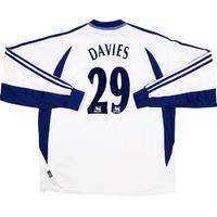 2001 02 tottenham home ls shirt davies 29 very good xxl