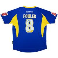 2007-08 Cardiff Match Issue Signed Home Shirt Fowler #8