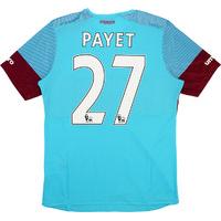 2015-16 West Ham \'Boleyn\' Away Shirt Payet #27 *w/Tags*