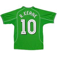 2002 Ireland \'World Cup\' Home Shirt R.Keane #10 (Excellent) XL